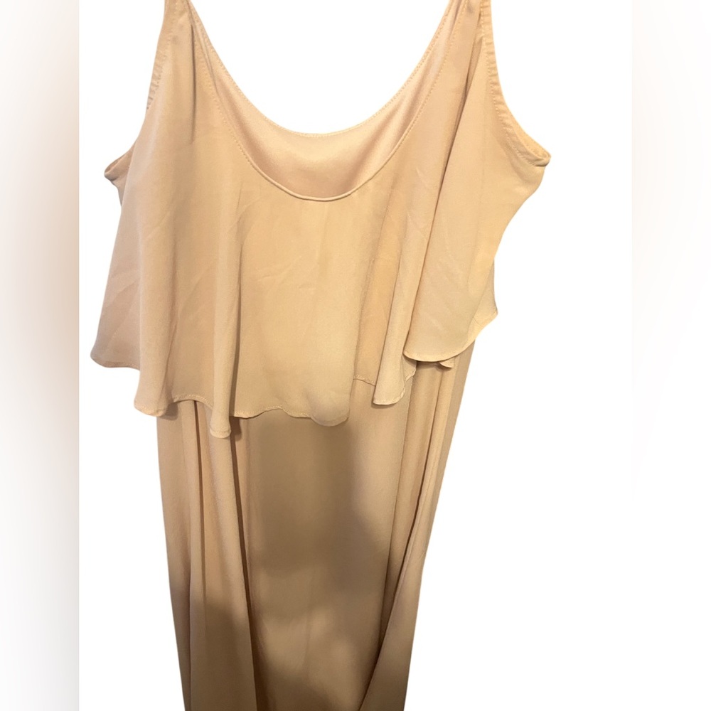 Show me your mumu Caitlin Ruffle Maxi Dress in pale pink - Picture 3 of 4